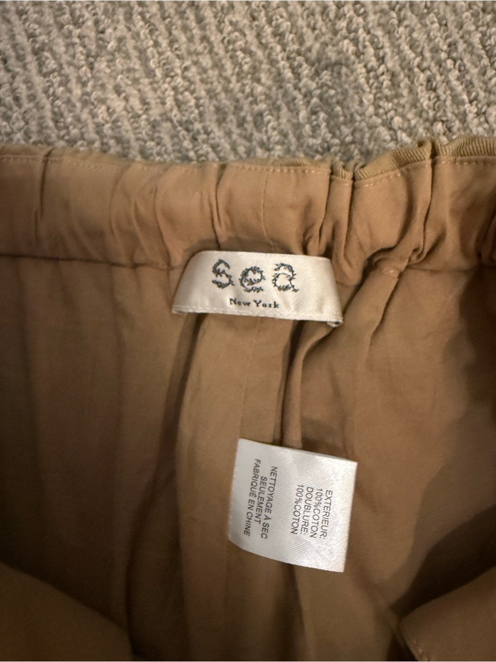 Sea New York Pearl-Button Balloon Shorts in Tan - Picture 4 of 5